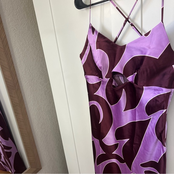 House of Harlow 1960 Satin Midi Dress, Sz M - Picture 3 of 15